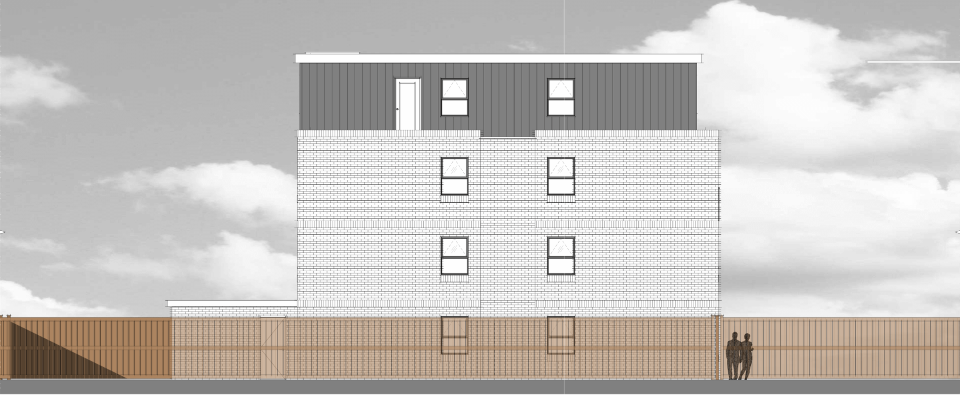 Side elevation render