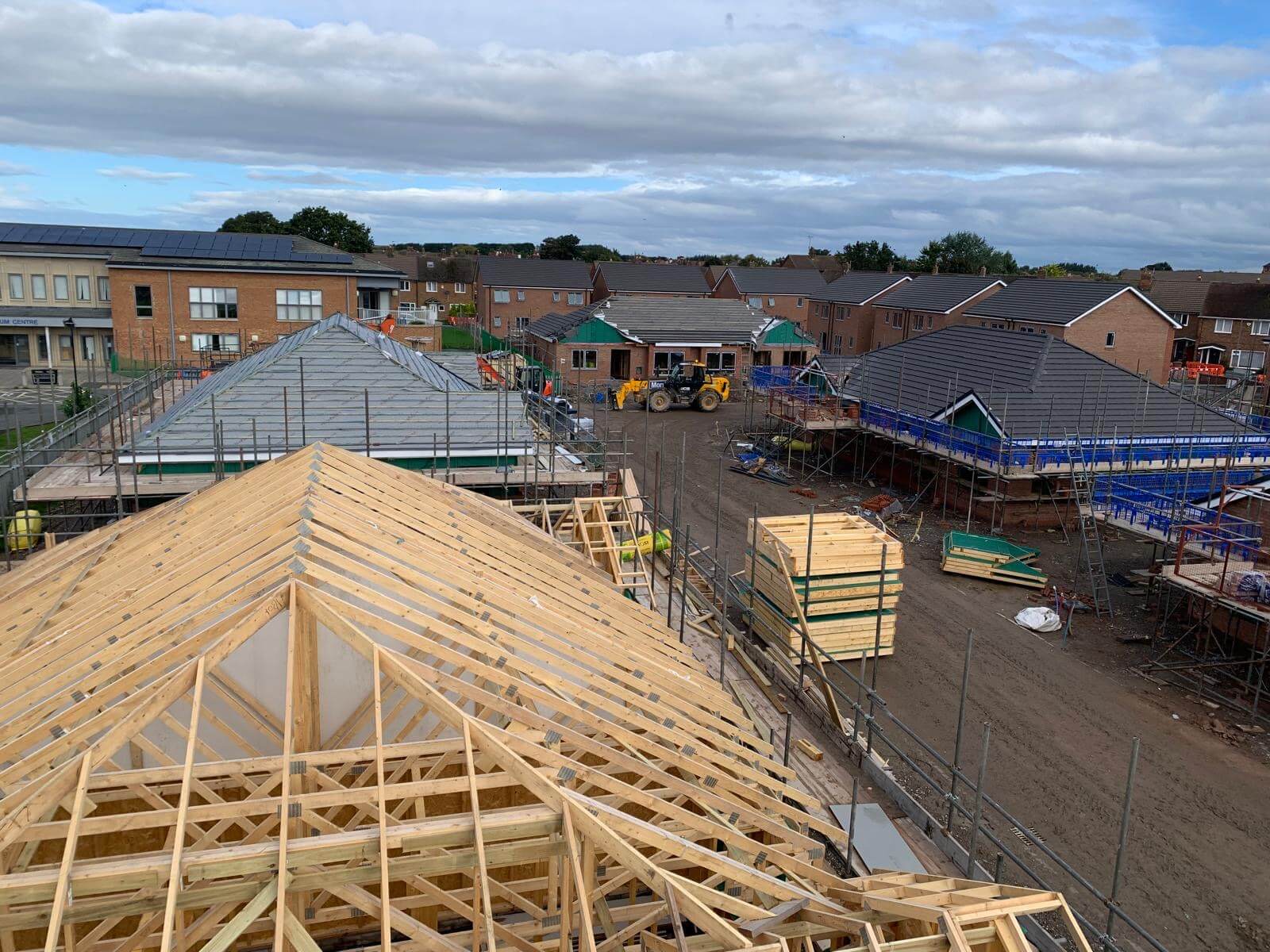 Aerial overview of development
